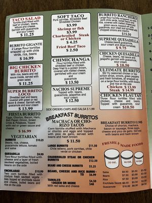 Menu photo 1 Burritos Lalo Orcutt, CA