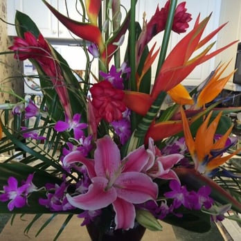 Absolute Elegance - Tropical arrangement - Floral Designers Near Me