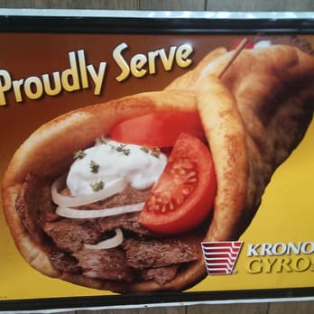 Alex's Restaurant - Decor: Kronos Gyros sign - Burgers Near Me - McHenry, Illinois