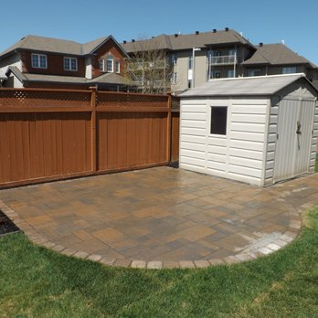 Legendary - Patio in our client's backyard in Barrhaven. Book Now 613-875-1136 - Landscaping Near Me