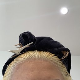 My hair is naturally black. Didn't know that it required a full bleach for balayage, just for them to redye my roots black in the end! :) My hair is naturally black. Didn't know that it required a full bleach for balayage, just for them to redye my roots black in the end! :)