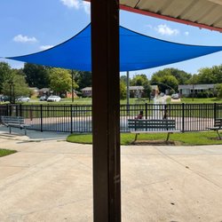 Splash pad area from under shelter