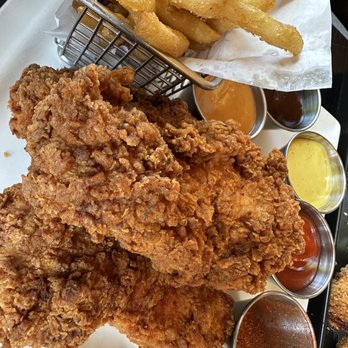 The Standard Pour - Chicken Strips - New American Near Me - Dallas, Texas The Standard Pour - Chicken Strips - New American Near Me - Dallas, Texas