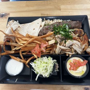 Amira Grill - Meat Combo Plate - Mediterranean Near Me - Denver, Colorado Amira Grill - Meat Combo Plate - Mediterranean Near Me - Denver, Colorado