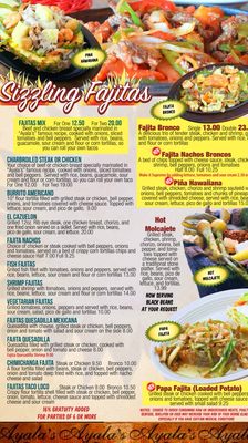 Menu photo 2 Ayala's Grill & Bar Dayton, TN Menu photo 2 Ayala's Grill & Bar Dayton, TN