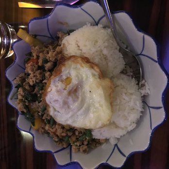 LaoTable - Basil chicken with jasmine rice and fried egg - Laotian Near Me - San Francisco, California
