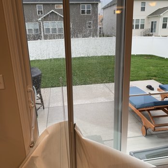 Installations By DC - Panel slider fell off the wall due to poor installation - Shades & Blinds Near Me - Downers Grove, Illinois