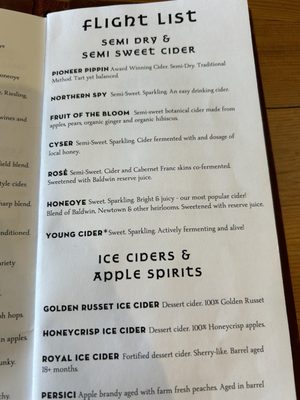 Menu photo 4 Finger Lakes Cider House Interlaken, NY