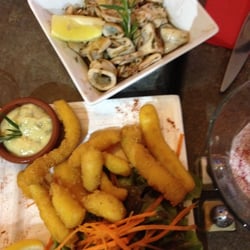 Le Barrio - Rabas : beignets de calamars et aïoli maison - chipirons fondants et délicieux !!