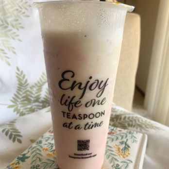 Teaspoon - After the Strawberry Colada has been shaken - Desserts Near Me - Hayward, California Teaspoon - After the Strawberry Colada has been shaken - Desserts Near Me - Hayward, California