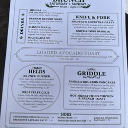 Brunch menu Food was fantastic! So excited! Brunch menu Food was fantastic! So excited!