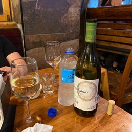 Wine after the flounder picara