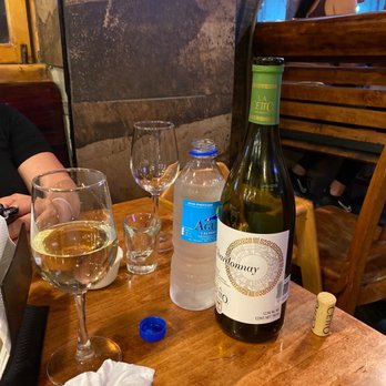 Max's Cafe - Wine after the flounder picara - Breakfast & Brunch Near Me - Puerto Peñasco, SON