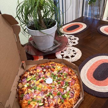 Round Table Pizza - a pizza in a pizza box - Pizza Near Me - Lathrop, California