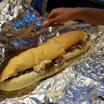 Jersey Mike's Subs - Giant Cheese Steak, extra mayo & vinegar - Fast Food Near Me - Corona, California