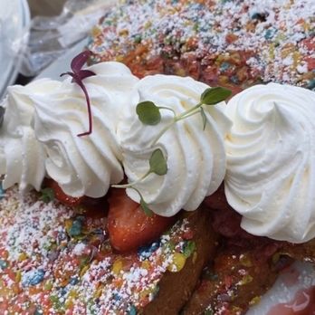 Bistro Cafe - FRUITY PEBBLE FRENCH TOAST. SO INCREDIBLY GOOD BEST THING THEY HAVE!!! JUST KIDDING it's all good ! - Breakfast & Brunch Near Me - Miami, Florida Bistro Cafe - FRUITY PEBBLE FRENCH TOAST. SO INCREDIBLY GOOD BEST THING THEY HAVE!!! JUST KIDDING it's all good ! - Breakfast & Brunch Near Me - Miami, Florida