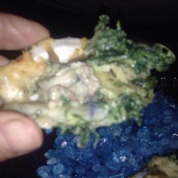 Chart House - A little shriveled up, overcooked oyster underneath plain creamed spinach missing the anisette/Pernod liquor, to give it the proper taste. - Seafood Near Me - Daytona Beach, Florida Chart House - A little shriveled up, overcooked oyster underneath plain creamed spinach missing the anisette/Pernod liquor, to give it the proper taste. - Seafood Near Me - Daytona Beach, Florida