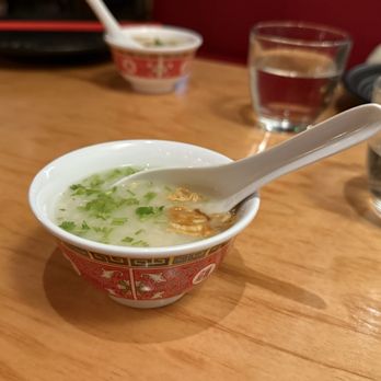 Rooster And The Pig - Amuse bouche of congee - Vietnamese Near Me - Palm Springs, California Rooster And The Pig - Amuse bouche of congee - Vietnamese Near Me - Palm Springs, California