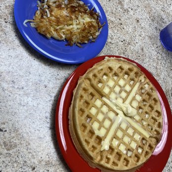 Koffee Kup - a waffle and a plate of hash browns - Diners Near Me - Miamisburg, Ohio