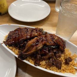 855. Sea Eel & Beef Cubes Tomato Rice