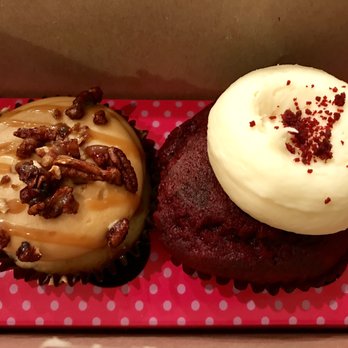 Smallcakes - Salted caramel - definitely get this! and red velvet, which was good but nothing special - Bakeries Near Me - Durham, North Carolina Smallcakes - Salted caramel - definitely get this! and red velvet, which was good but nothing special - Bakeries Near Me - Durham, North Carolina