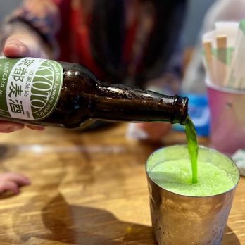 Volcano Skewer House - Green matcha beer! Perfect beverage for countless skewered cuisine! - Barbeque Near Me - Honolulu, Hawaii Volcano Skewer House - Green matcha beer! Perfect beverage for countless skewered cuisine! - Barbeque Near Me - Honolulu, Hawaii