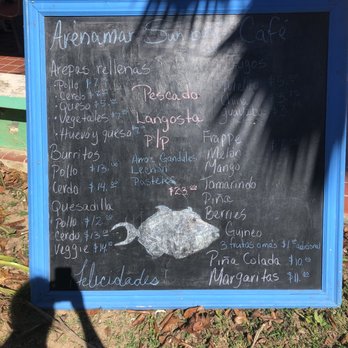 ArenaMar Sunbay's Café - Menu as of December 26, 2021 - Caribbean Near Me - Vieques, Puerto Rico