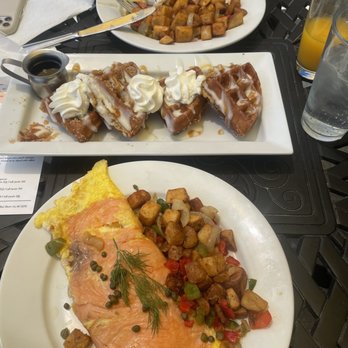 JAM Eateries - Eggs Benedict, Churro Waffles and Slammin Salmon Omelet - Breakfast & Brunch Near Me - Ellicott City, Maryland