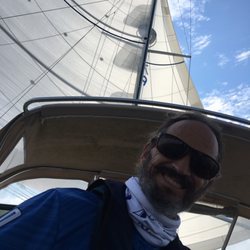 Holt Boat and Home - Approaching Newport aboard a friend's beautiful Tartan 4100.