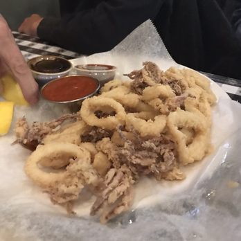 New Wave Seafood - Triple decker Calamari - 3 sauces to mix it up!! - Seafood Near Me - Wantagh, New York New Wave Seafood - Triple decker Calamari - 3 sauces to mix it up!! - Seafood Near Me - Wantagh, New York