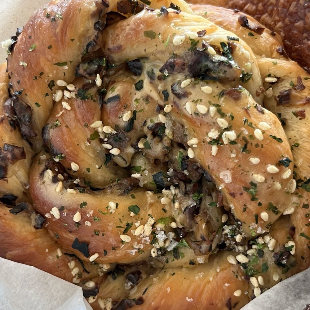Third Cliff Bakery - Mushroom chive bun - Cafes Near Me - Boston, Massachusetts