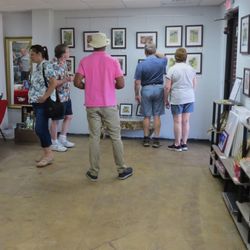 the beachKraft Gallery - Artist reception for Beth Stinson , Stinson Studio. We host monthly art exhibits and reception events.