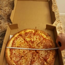 Sicilian's Pizza & Pasta - My pizza was yummy and exactly 10 inches as promised.