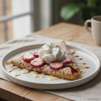 Maya-KI Cafe - Crepe! Choose sauce and fruit
Comes with scoop of ice cream - Coffee & Tea Near Me - South Lake Tahoe, California Maya-KI Cafe - Crepe! Choose sauce and fruit
Comes with scoop of ice cream - Coffee & Tea Near Me - South Lake Tahoe, California