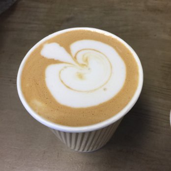 Black and White Coffee Roasters - Vanilla Cappuccino with Almond milk! #thatlatteartthough - Coffee Roasteries Near Me - Wake Forest, North Carolina