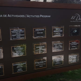 El Dorado Royale - Activity Board - Resorts Near Me - Solidaridad, ROO