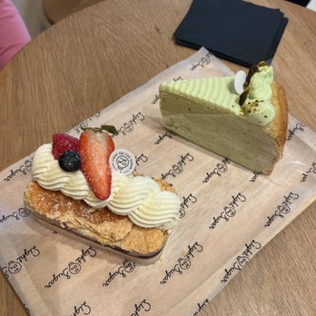 Light on the Sugar - Pistachio crepe cake & napoleon box - Bakeries Near Me - Winter Park, Florida Light on the Sugar - Pistachio crepe cake & napoleon box - Bakeries Near Me - Winter Park, Florida