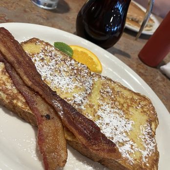 Ranch House - 1/2 French Toast with bacon. - Mediterranean Near Me - Vestavia Hills, Alabama