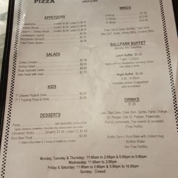 Gameday Pizza - Menu
