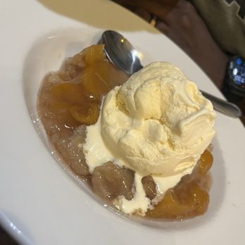 Anaya's Seafood Scratch Kitchen - Peach Cobbler with ice cream - Seafood Near Me - Richardson, Texas Anaya's Seafood Scratch Kitchen - Peach Cobbler with ice cream - Seafood Near Me - Richardson, Texas