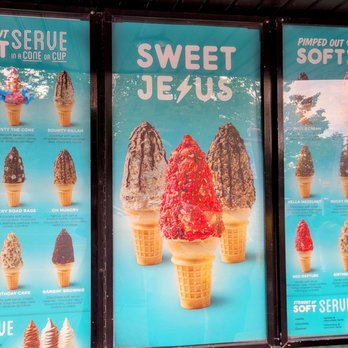 Sweet Jesus - a row of ice cream cones - Desserts Near Me - Mississauga, Ontario