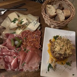 Le Barav - Charcuterie board and pulled pork.