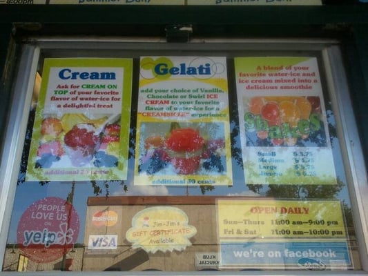 Jim Jim's Water Ice by null