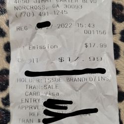 Speed Lane Emissions - Old pricing for last year with a debit card