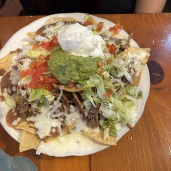 Sal's Mexican Restaurants - Shredded beef Macho Nachos 1/2 order - Mexican Near Me - Madera, California