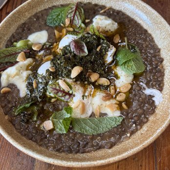 Manuela - Poached egg, green lentils, chermoula, shepherds Hope. - New American Near Me - Los Angeles, California Manuela - Poached egg, green lentils, chermoula, shepherds Hope. - New American Near Me - Los Angeles, California