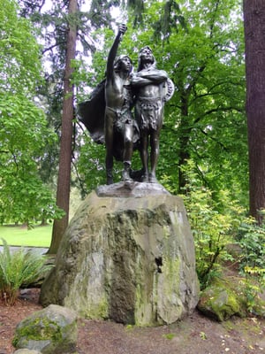 Coming of the White Man Statue