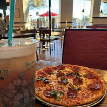 Newk's Eatery - Margherita w/ Pepperoni pizza - Pizza Near Me - Austin, Texas