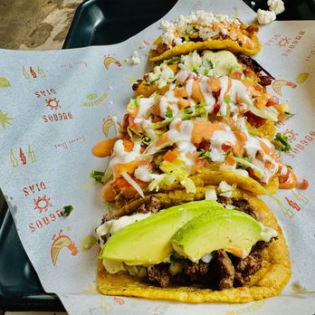 Buenos Dias - carne asada with avocado, salmon, fried fish, birria, chicken tacos - Mexican Near Me - Las Vegas, Nevada Buenos Dias - carne asada with avocado, salmon, fried fish, birria, chicken tacos - Mexican Near Me - Las Vegas, Nevada