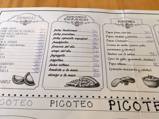 Menu photo 2 Fortaleza Buenos Aires, C